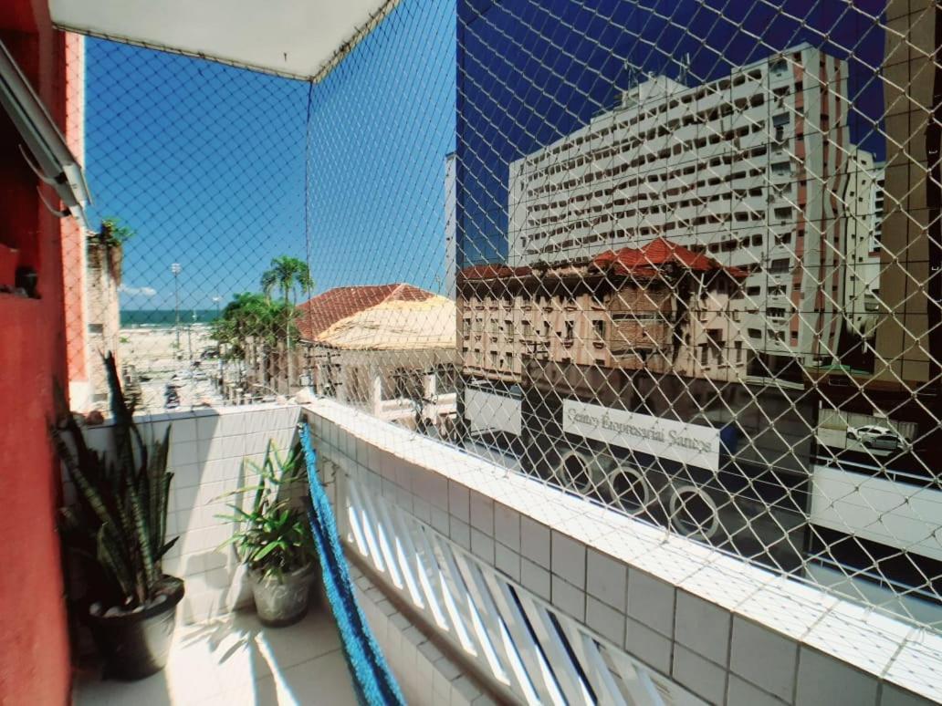 Apartamento Vento E Mar - 2 Quartos Com Sacada Na Quadra Da Praia Do Gonzaga Сантус Екстер'єр фото