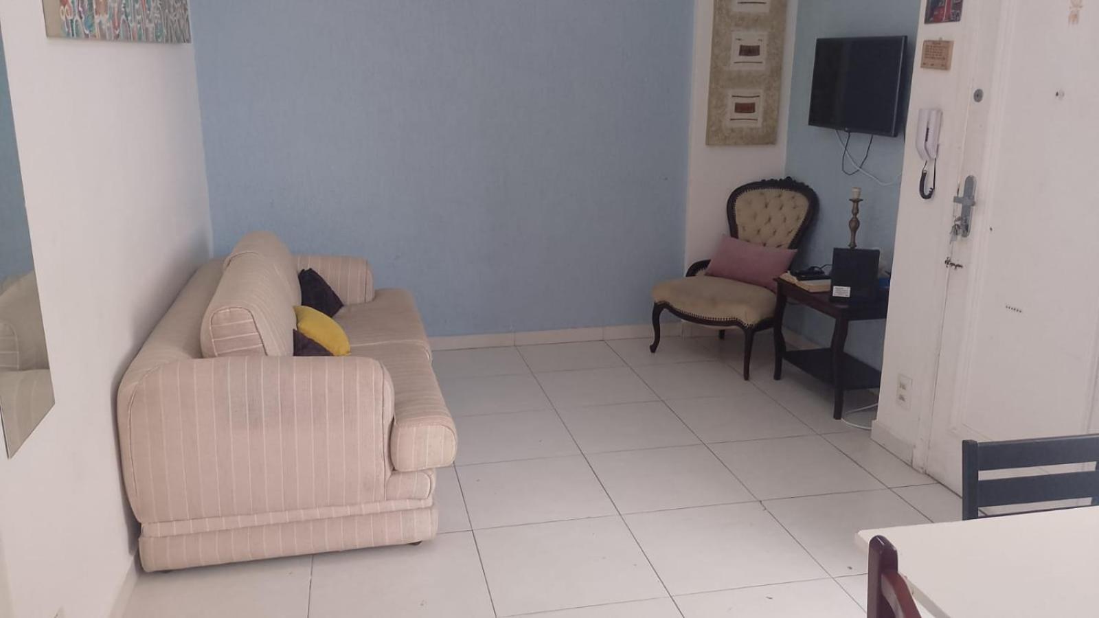 Apartamento Vento E Mar - 2 Quartos Com Sacada Na Quadra Da Praia Do Gonzaga Сантус Екстер'єр фото